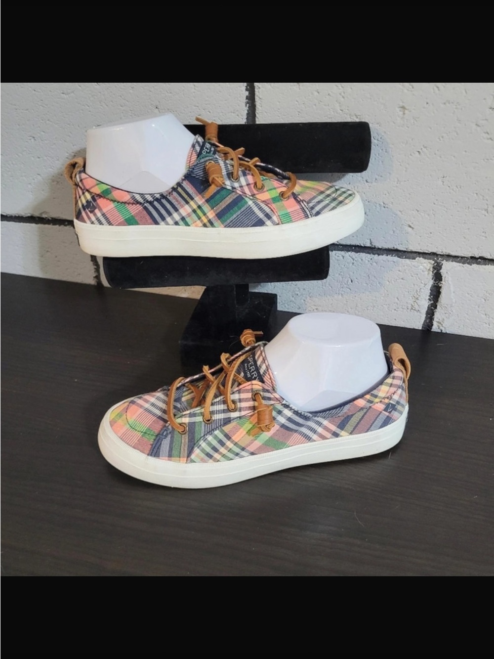 Sperry Women's Plaid Slip-On Shoe — Size USA 7
